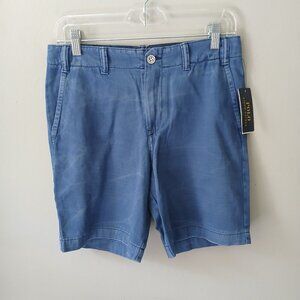 Polo Ralph Lauren NWT $59.50‎ Boys Size 16 Blue Cotton Chino Shorts Zipper